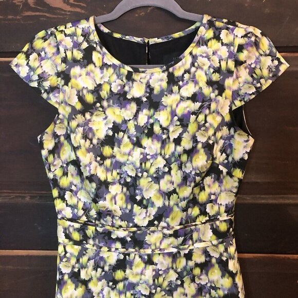 J. Crew Dress Women’s Sz 0 Linen Fit & Flare Cap Sleeve In Clover - Picture 3 of 14